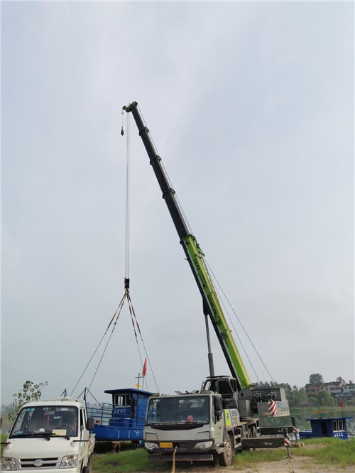 新宁县桥梁建设吊装案例